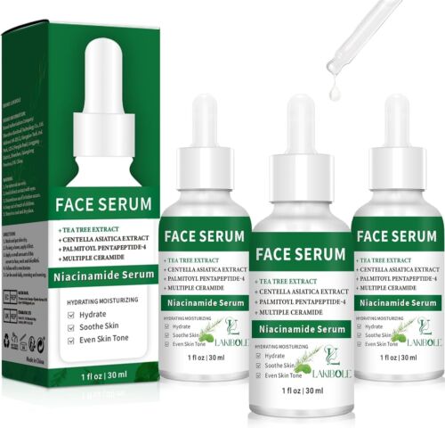 3 Pack Niacinamide Serum with Tea Tree & Centella Asiatica Hydration & Even Tone