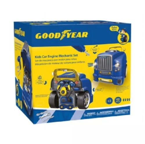 Goodyear Kid’s Mega Car Engine Repair Set Total 58 Pieces Recommended Ages: 3+