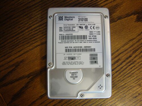 WESTERN DIGITAL AC310100-00RN WD CAVIAR 310100 HARD DRIVE IDE 10141.4MB