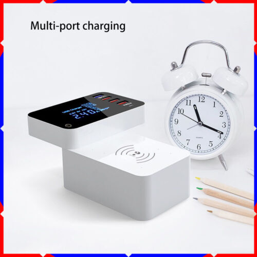 Touch wireless +1QC3.0+1Type-c+ multi-port smart charging dock LCD hub