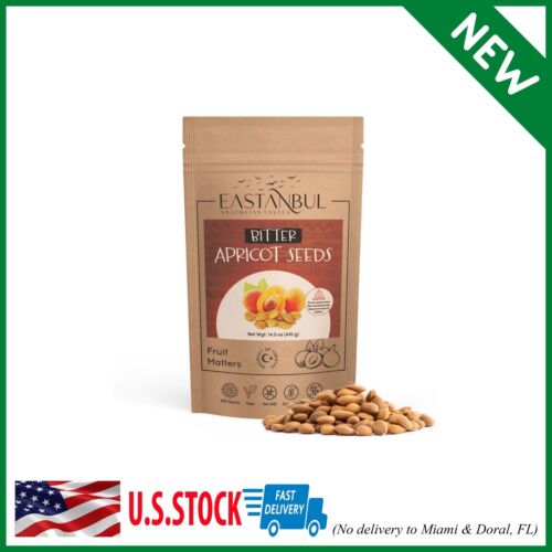 Organic Bitter Apricot Kernel Raw Premium Seeds Resealable Bag Non-GMO Kosher-US