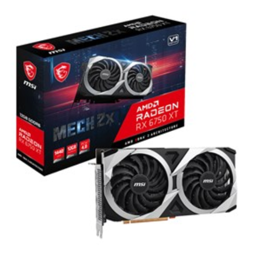 Video Card MSI Radeon RX 6750 XT MECH 2X 12G V1 Ultra HD 8K 7680×4320 85750