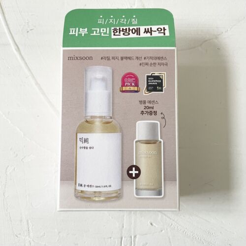 mixsoon Bean Essence 50mL (+Centella Asiatica Essence 20mL) EXP 2026