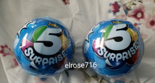 LOT OF 2 ZURU 5 SURPRISE BLIND BALLS~EACH INCLUDES 5 DIFFERENT TOYS~AGES 3+~NEW