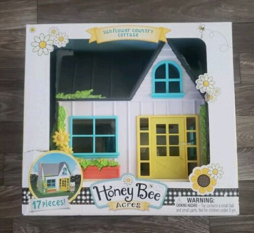 BRAND NEW – Honey Bee Acres Sunflower Country Cottage Playset 17 Pieces