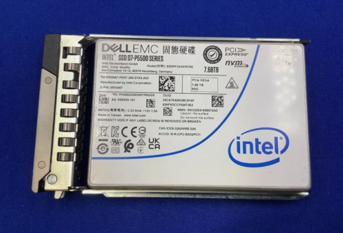 RNN67 DELL INTEL EMC D7 P5500 SERIES 7.68TB PCIE GEN4 SSD SSDPF2KX076T9E 0RNN67