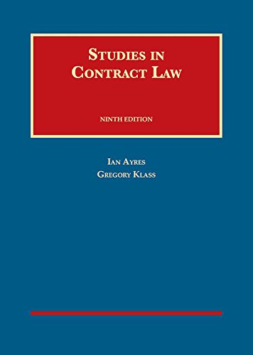 Studies in Contract Law (University Casebook Series)