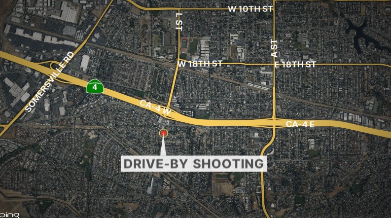 Antioch roadway littered with bullet casings after drive-by shooting