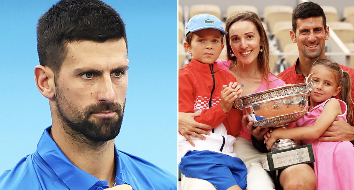 Novak Djokovic lifts the lid on ‘guilt’ around wife and kids in sad confession about family