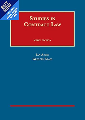 Studies in Contract Law (University Casebook Series)