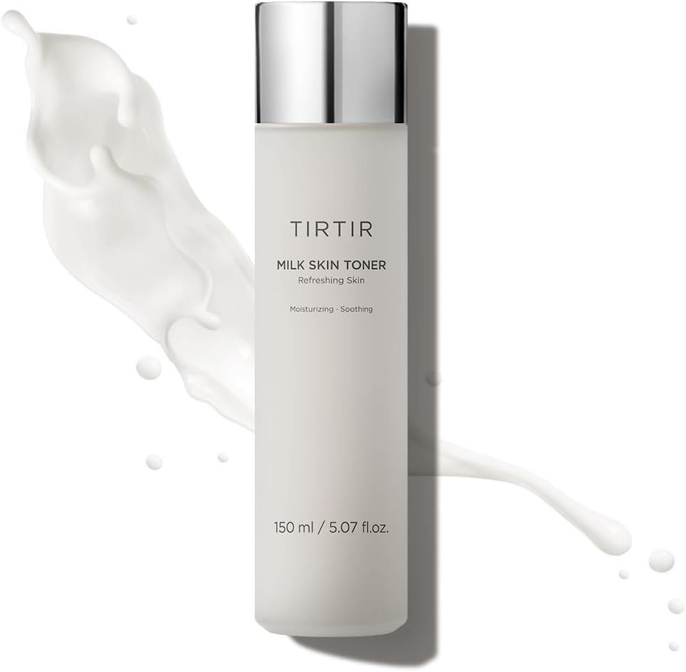 TIRTIR Milk Skin Rice Toner | Deep Moisturizing, Hydrating Toner for face, Niacinamide, Ceramide, Rice Bran Extract, Nature-Oriented Ingredients for Korean Skin Care, Vegan, 5.07 fl.oz.