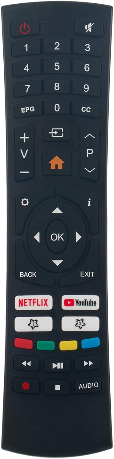 AIDITIYMI Replacement Remote Compatible with SANSUI Smart LED TV ES32S1N S32P28N S40P28FN