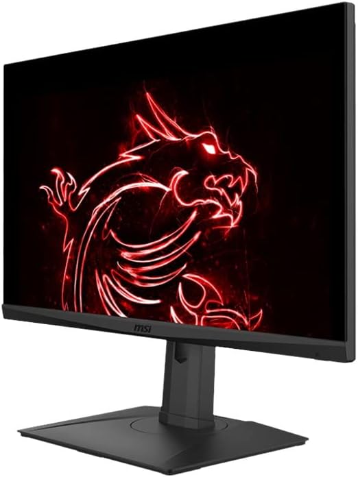 MSI G273QPF, 27″ Gaming Monitor, 2560 x 1440 (QHD), Rapid IPS, 1ms, 165Hz, G-Sync Compatible, HDMI, Displayport, Tilt, Swivel, Height Adjustable, Pivot