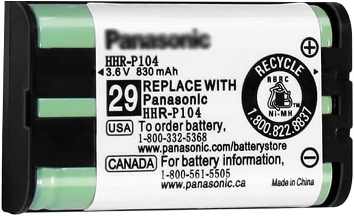 HHR-P104 NI-MH Rechargeable Battery for Panasonic 3.6V 830mAh AAA Battery for Cordless Phones