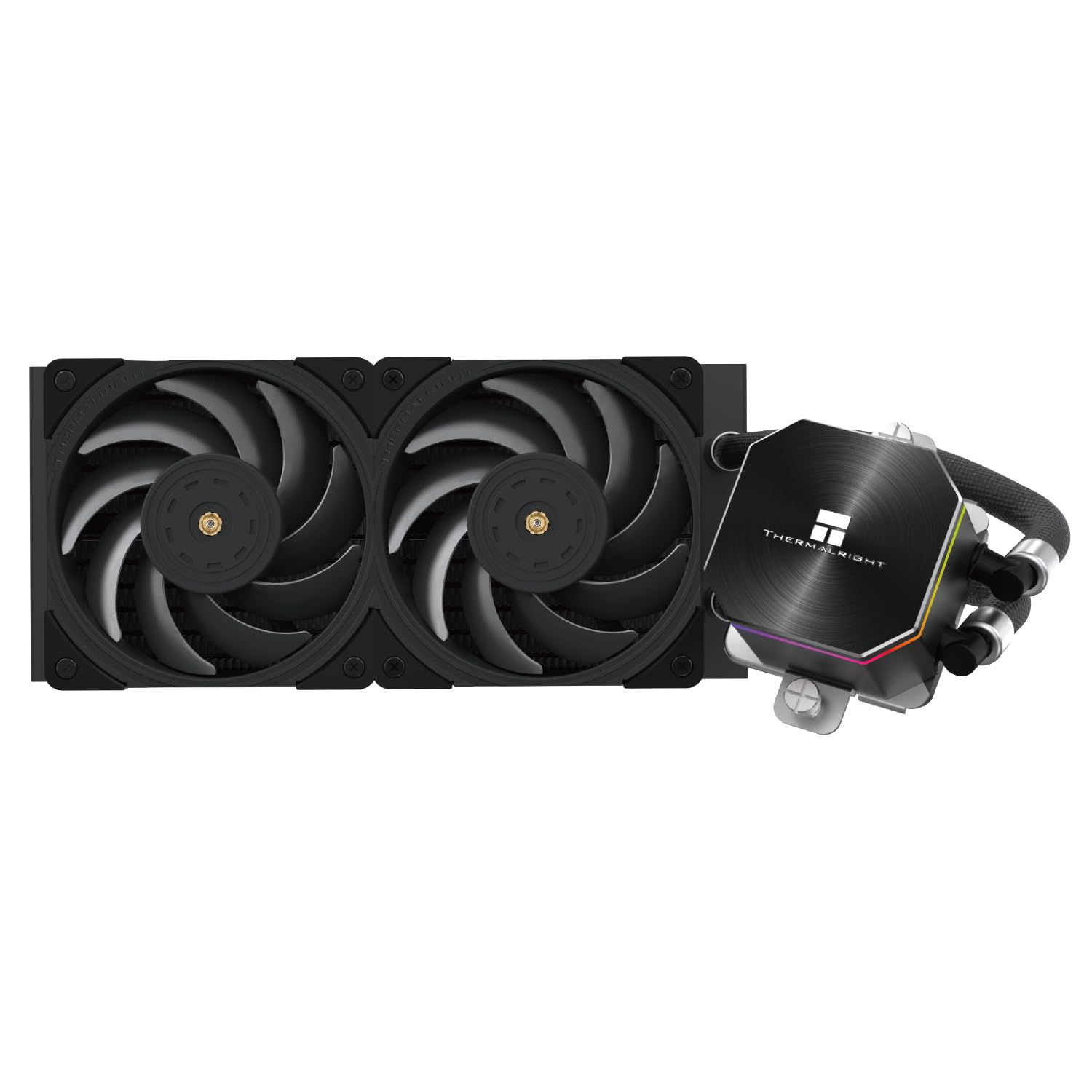 Thermalright Frozen Edge 240 Black CPU Water Cooler with PWM Fans, Pump Speed is 3300RPM,S-FDB Bearing, for AMD AM4/AM5,Intel LGA1150/1155/1200/1700/2011(FE240 Black)