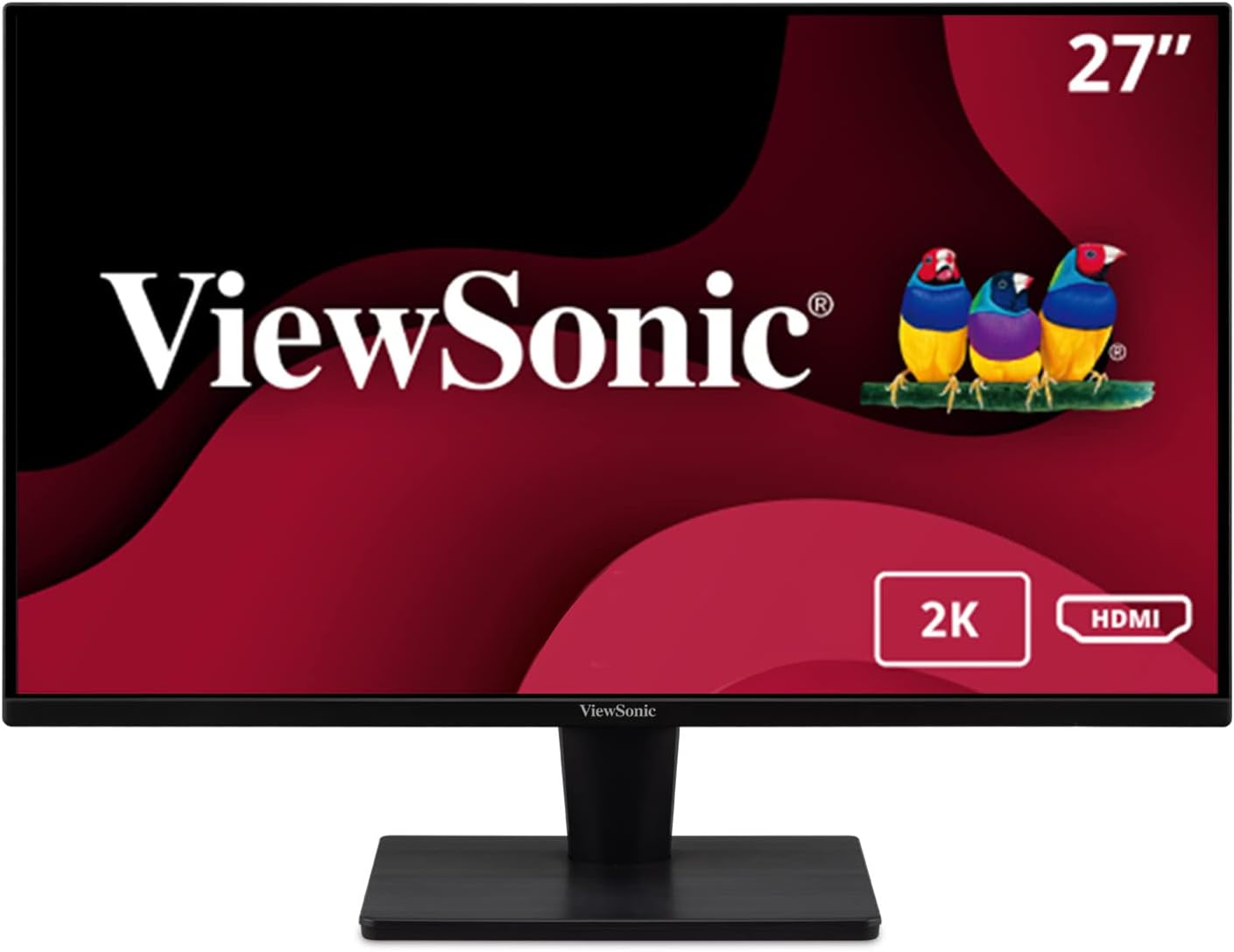 ViewSonic VA2715-2K-MHD 27 Inch 1440p LED Monitor with Adaptive Sync, Ultra-Thin Bezels, HDMI and DisplayPort (Renewed)