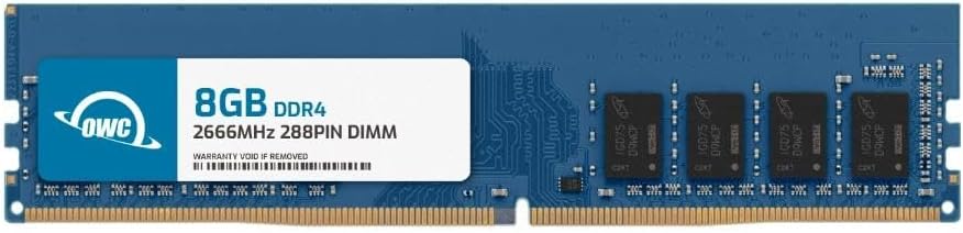 OWC 8GB DDR4 2666MHz PC4-21300 CL19 1.2V 288-Pin Non-ECC UDIMM Memory RAM Compatible with Dell Precision 3930 5820