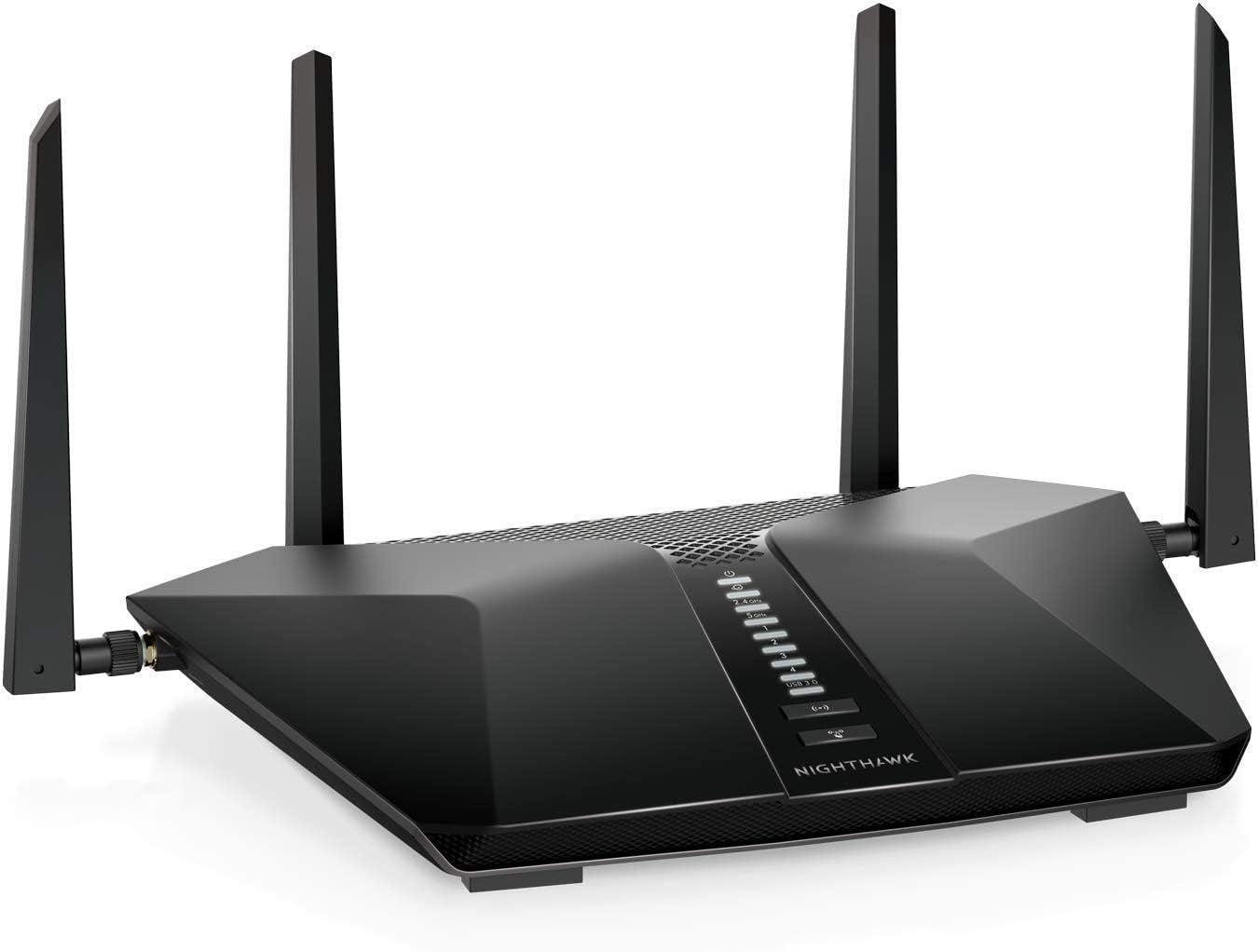 Netgear NETGEAR RAX50-100NAR Nighthawk 6-Stream AX5400 WiFi 6 Router, Black (Renewed)