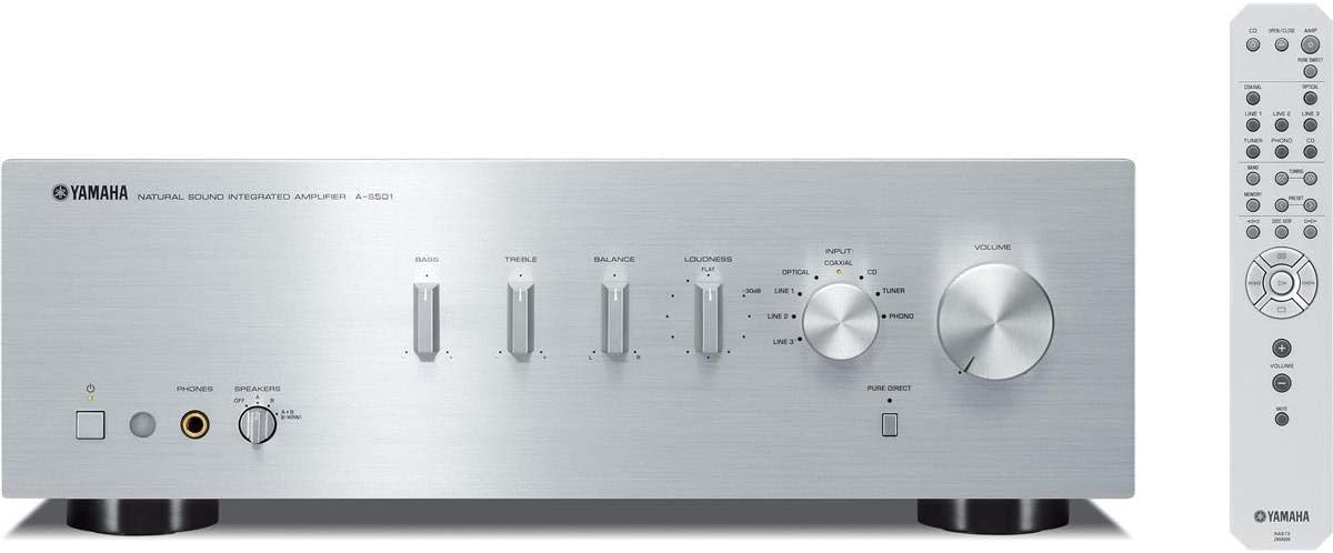 YAMAHA A-S501SL Natural Sound Integrated Stereo Amplifier (Silver)