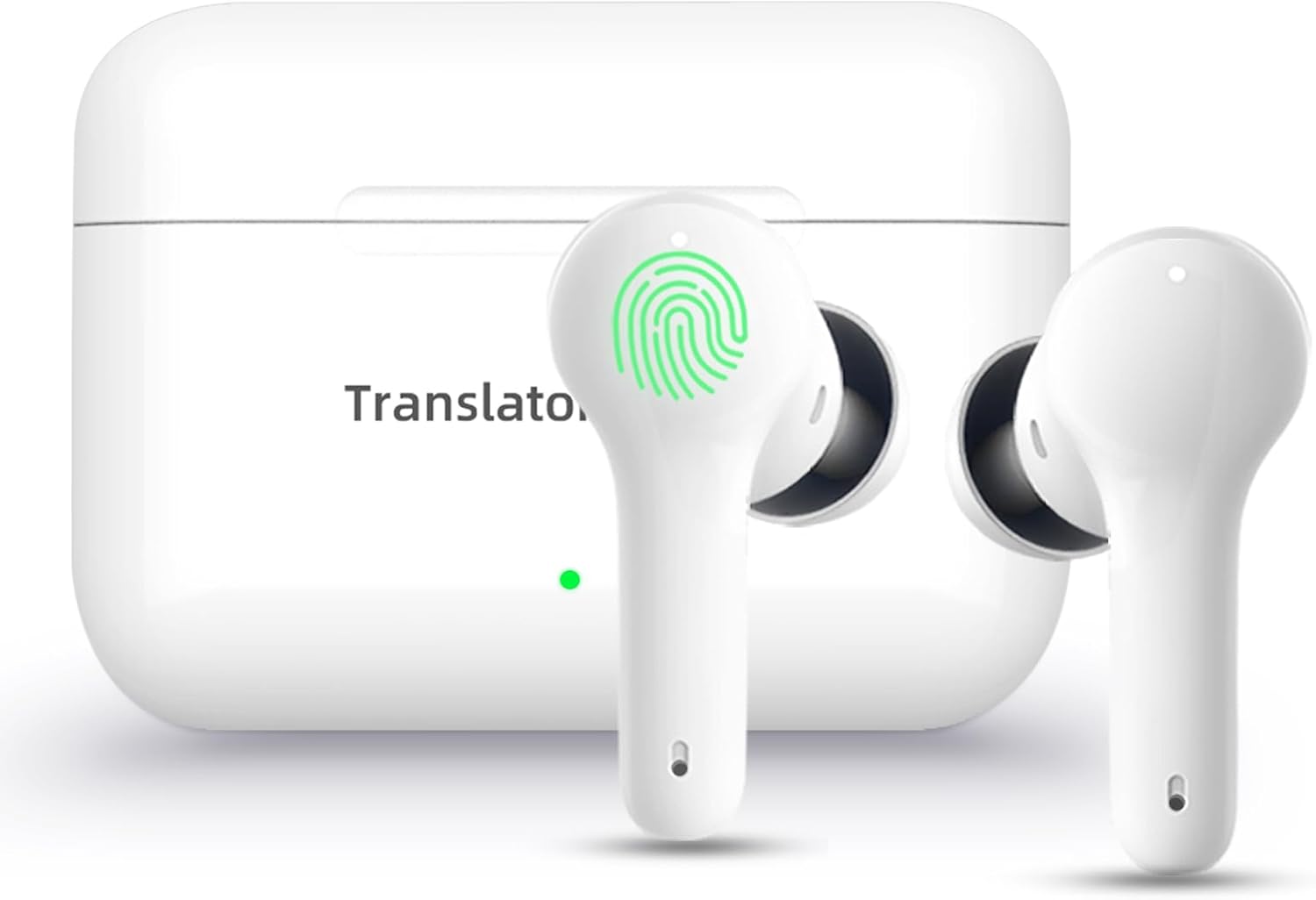 M6 Translator Earbuds Language Translator Device Updated Chip 144 Languages and Acccents 0.5s Rapid Translation Music Calling and Translation (with Offline Package)