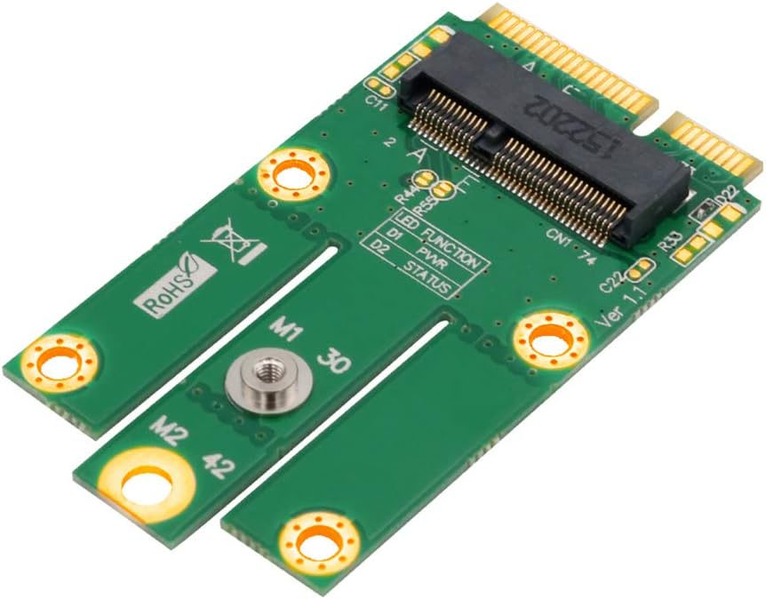 HLT M.2 (NGFF) to mPCIe (PCIe+USB) Adapter