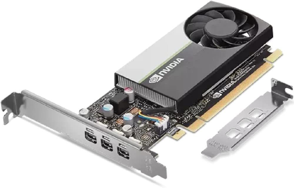 Lenovo NVIDIA T400 Graphic Card – 4 GB GDDR6 – PCI Express 3.0 x16 – Mini DisplayPort