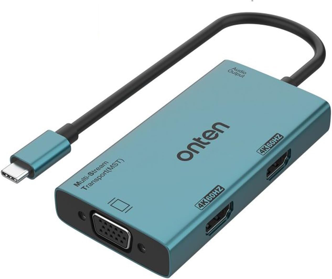 ONTEN USB-C to Dual HDMI and VGA Adapter