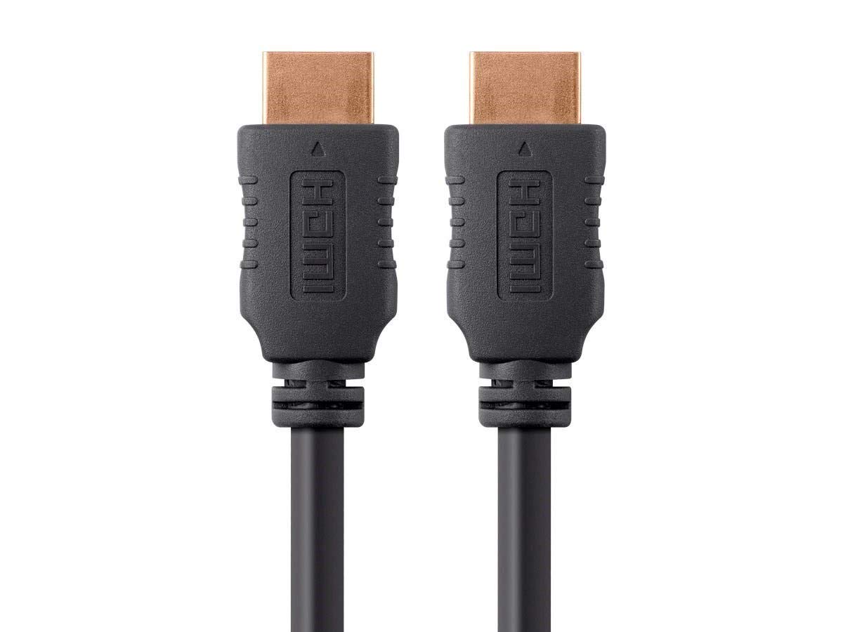 Monoprice High Speed HDMI Cable – 4K@60Hz HDR, 18Gbps, YUV 4:4:4, 26AWG, 20 Feet, Black – Select Series