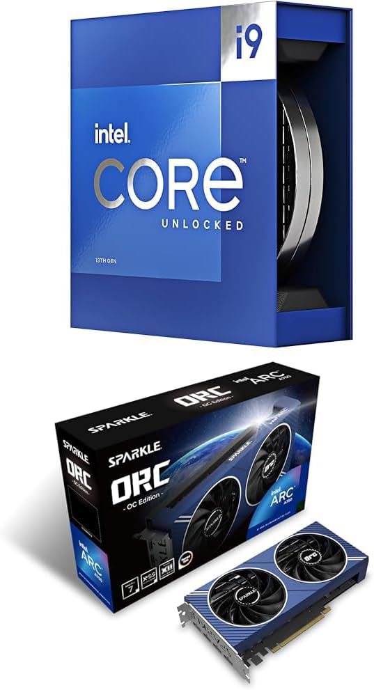 Intel Core i9-13900K Gaming Desktop Processor + Sparkle Arc A750 ORC Graphics Card