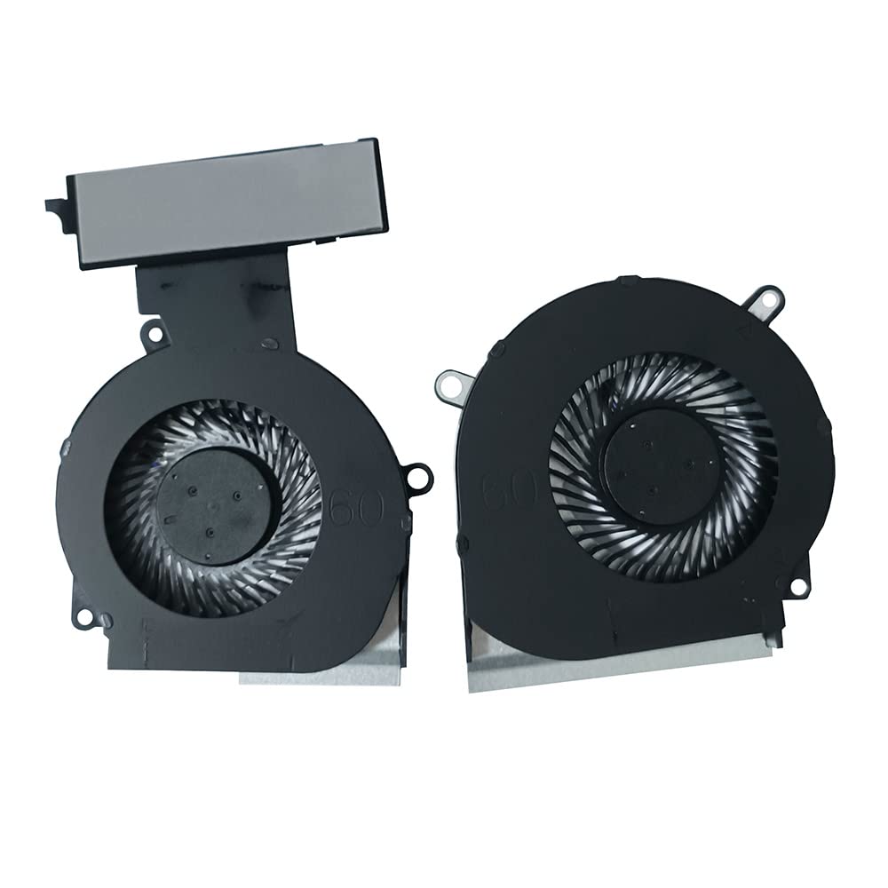 (1 Pair) New CPU GPU Cooling Fan Intended for HP Omen 15-dc 15t-dc Series Laptop Replacement Fan L30203-001 L30204-001 L29354-001 L29355-001 TPN-Q211