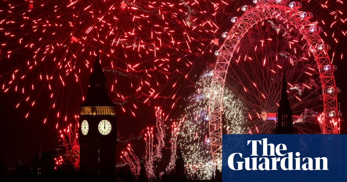 London welcomes new year with fireworks as weather cancels events across UK | UK news