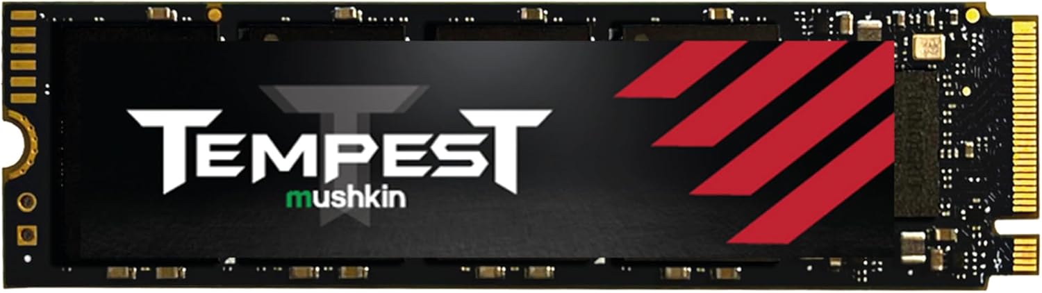 Mushkin Tempest – 2TB PCIe Gen3 x4 NVMe 1.4 – M.2 (2280) Internal Solid State Drive (SSD) – 3D NAND Flash – (MKNSSDTS2TB-D8)