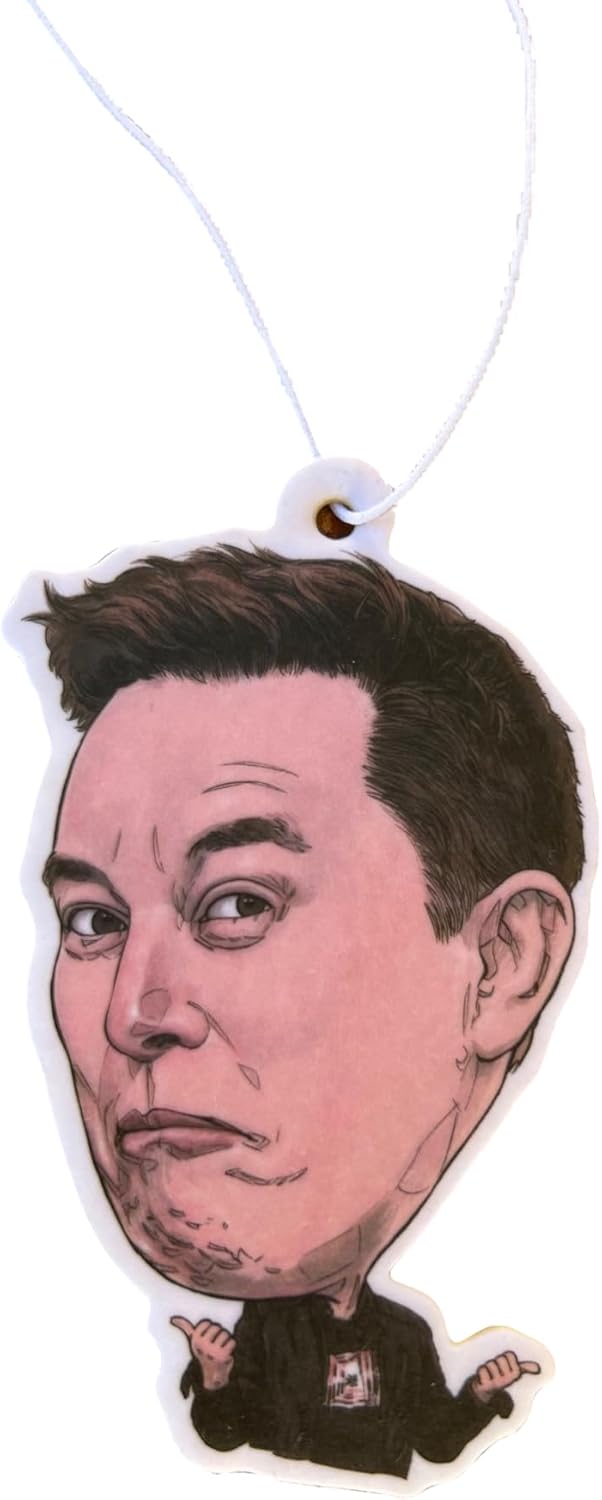 Scented Stars Elon Musk Hanging Car Air Freshener