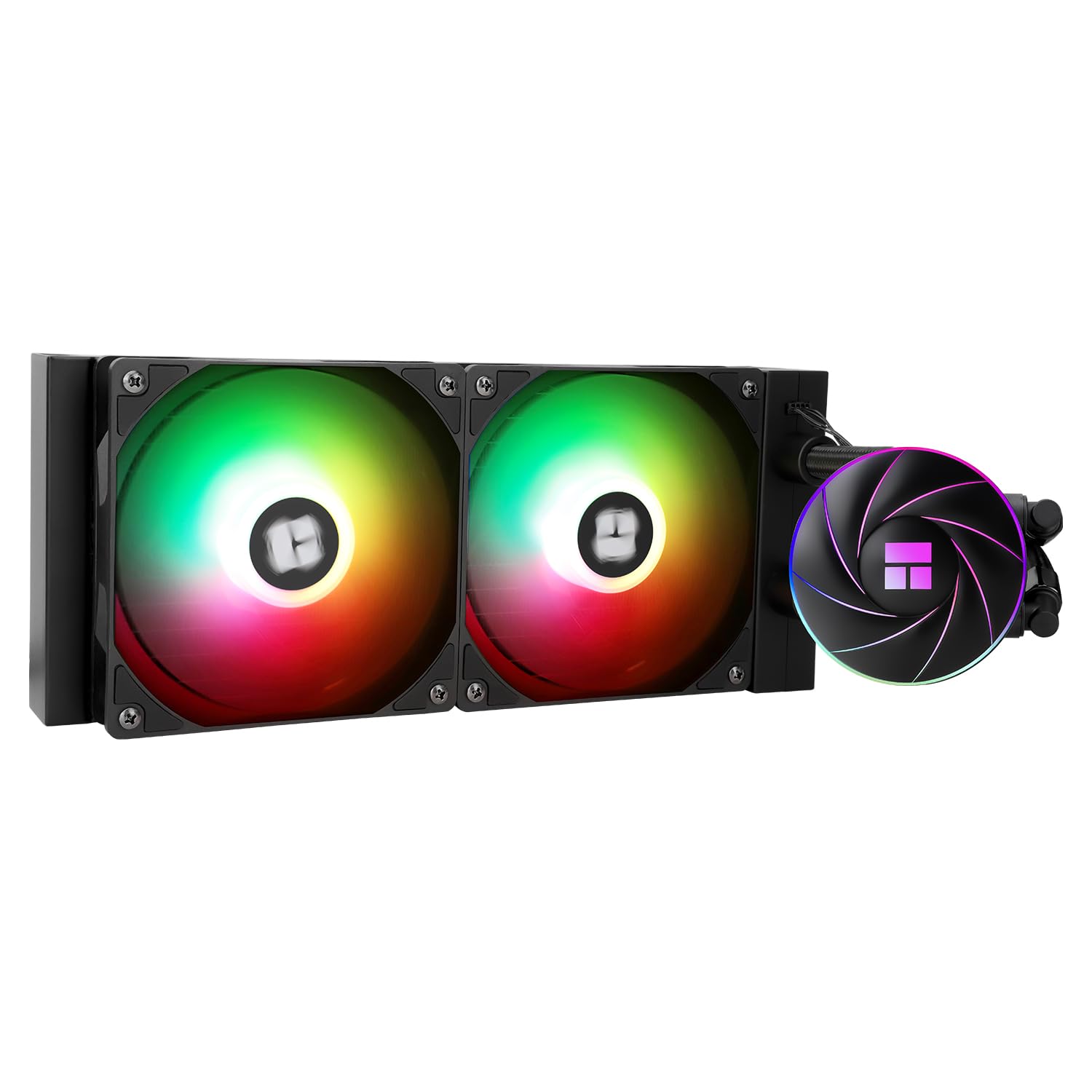 Thermalright Aqua Elite 240 ARGB V4 CPU Aio Cooler, 240 CPU Liquid Cooling, Pump Head Speed up to 6400RPM,for AM4/AM5, Intel LGA1851/1150/1151/1200/2011/1700,High Performance Radiator