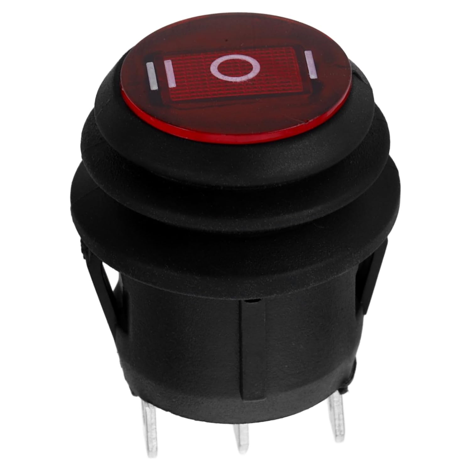 WINOMO 3 Pin Round Rocker Toggle ON/Off Waterproof 6A/250V SPDT Switch Button for Truck Camper