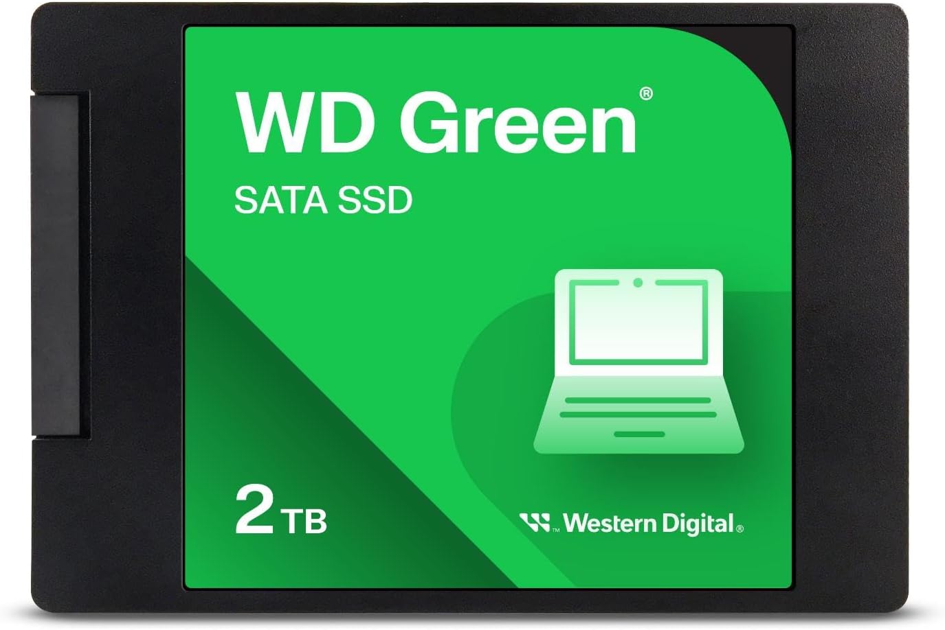 Western Digital 2TB WD Green Internal PC SSD Solid State Drive – SATA III 6 Gb/s, 2.5″/7mm, Up to 550 MB/s – WDS200T2G0A