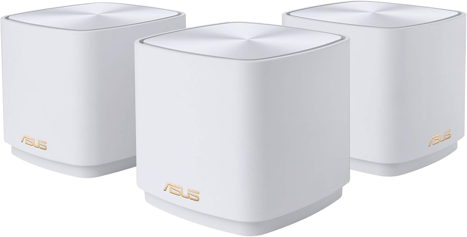 ASUS ZenWiFi XD4 Plus AX1800 Dual-band Mesh WiFi 6 System (XD4 Plus)-Whole home coverage up to 4,800 sq.ft & 25+ devices, 1800Mbps, AiMesh, Lifetime Free Internet Security, Parental Control, EasySetup