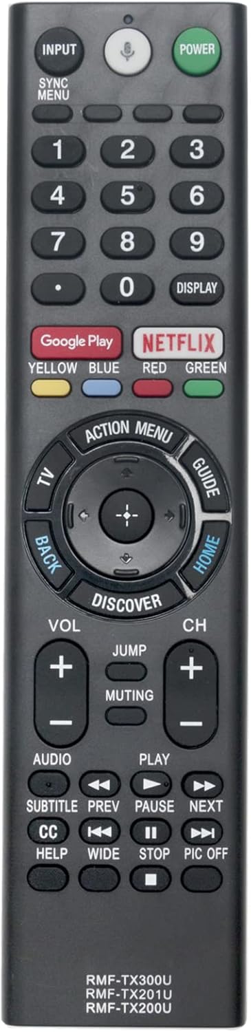 RMF-TX300U RMF-TX200U RMF-TX201U Voice Remote Control fit for Sony Smart 4K TV XBR-85X850D XBR-43X800D 149331811 XBR-55X850S XBR-55X930D XBR-65X850D XBR-65X930D XBR-75X850D XBR-75X940D