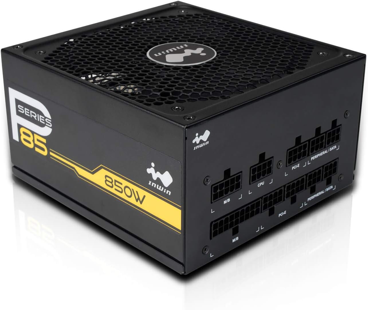 IN WIN P85 (P Series) 850 Watt Fully Modular Power Supply 80+ Gold Certified, Black