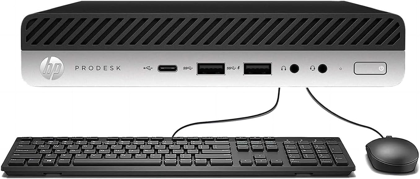 HP ProDesk 600 G5 Mini Desktop PC, Core i5-9500T 3.70GHz, 16GB RAM, 512GB SSD, Mouse, Keyboard, WiFi, BT, Windows 11 Pro (Renewed)