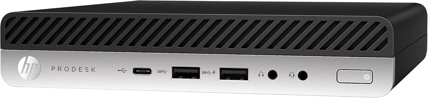 HP Prodesk 600 G3 Micro Computer Mini PC (Intel Quad Core i5-7500T 2.7Ghz, 16GB DDR4 Ram, 256GB SSD, Display Port, USB 3.0, USB-C) Win 10 Pro (Renewed)