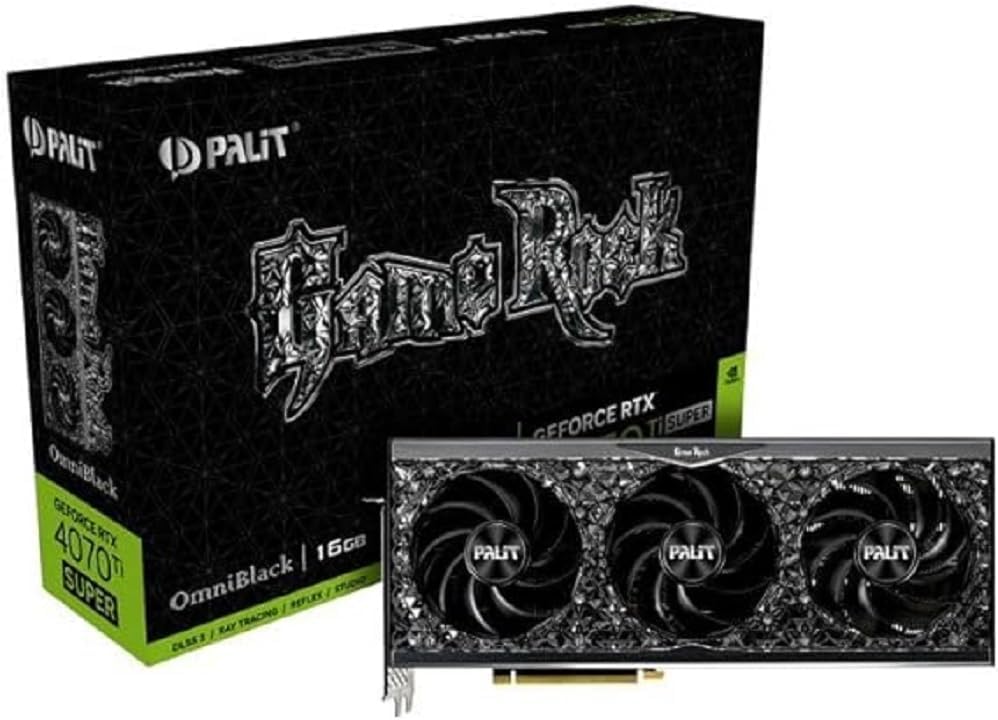 GeForce RTX 4070 Ti Super GameRock OmniBlack 16GB GDDR6X – NED47TS019T2-1020Q