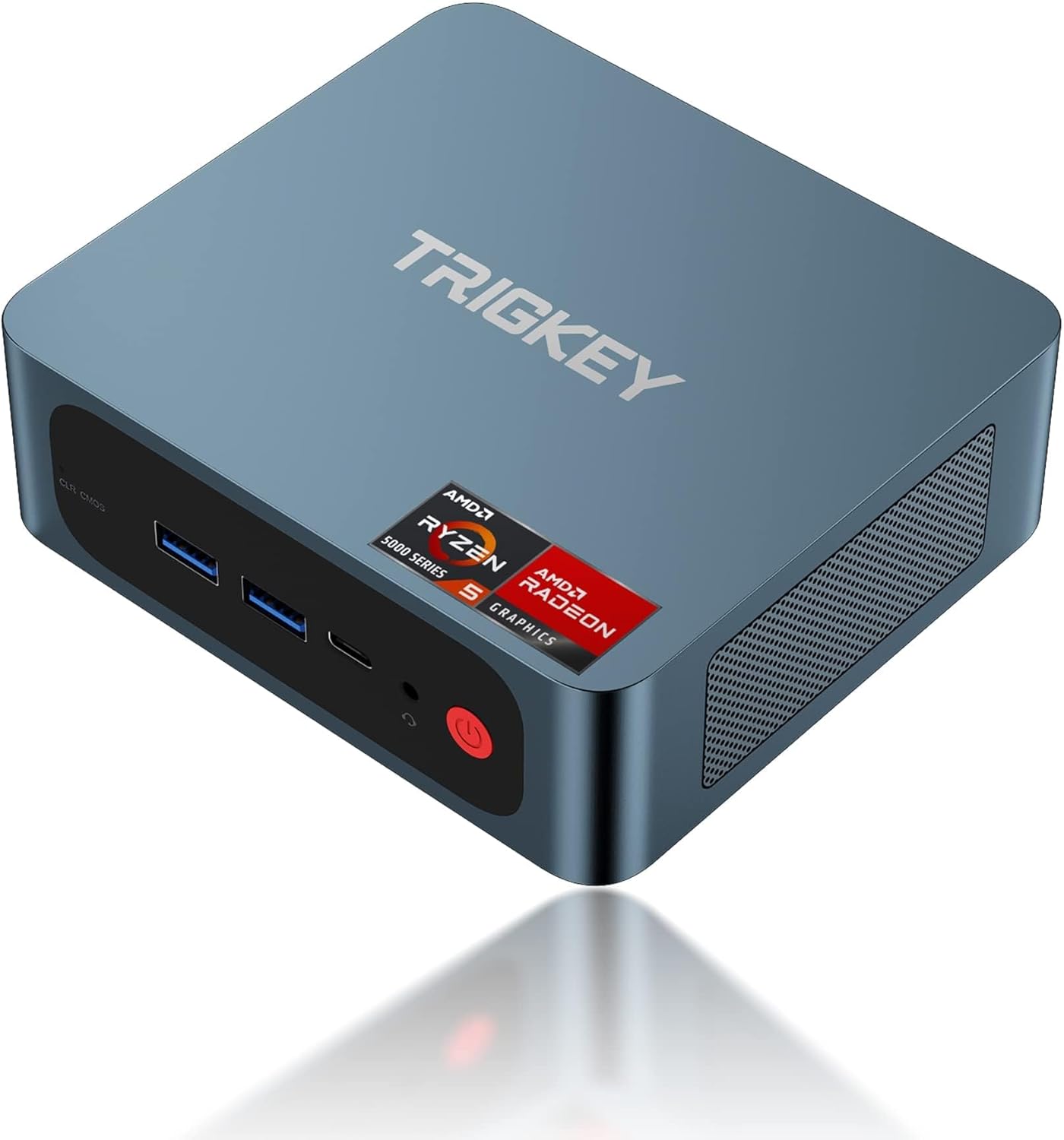 TRIGKEY Mini PC, AMD Ryzen 7 5850U(8C/16T, Up to 4.4GHz), 16GB DDR4 500GB M.2 NVMe SSD, Mini Desktop Computers, 4K@60Hz Triple Display/DP1.4+HDMI+Type-C, WiFi6/BT5.2/USB3.2, Office/Education/Gaming