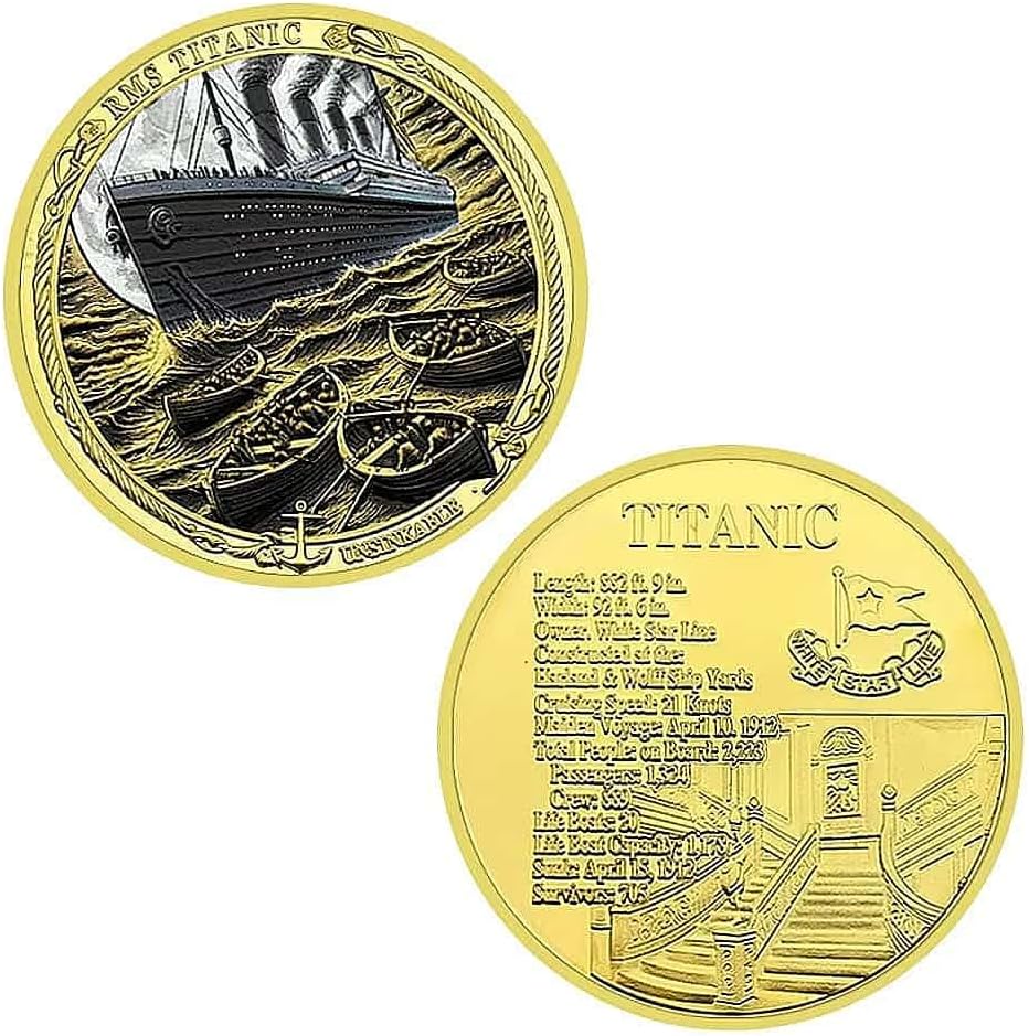 RMS Titanic Ship Challenge Coin Ship Commemorative Collectable Gifts