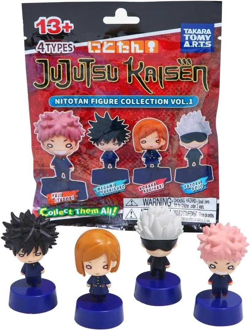 SCS Direct Jujutsu Kaisen Mystery Blind Bag Figures, 3 Pack – Receive 2 of 4 Assorted Toys – 2″ Surprise Mini Anime Characters to Collect – Officially Licensed – Great Gift for Kids & Teens – Age 13+