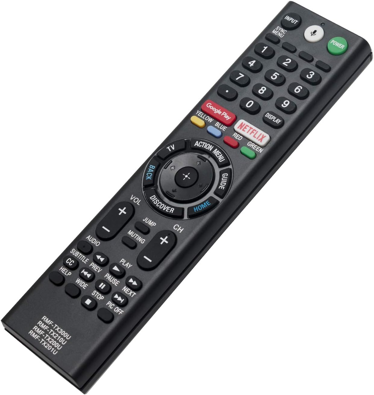 RMF-TX300U RMF-TX200U RMF-TX201U Voice Remote Fit for Sony TV XBR-43X800E XBR-49X800E XBR-55X800E XBR-65X850E XBR-75X850E XBR-77A1E XBR-55X900E