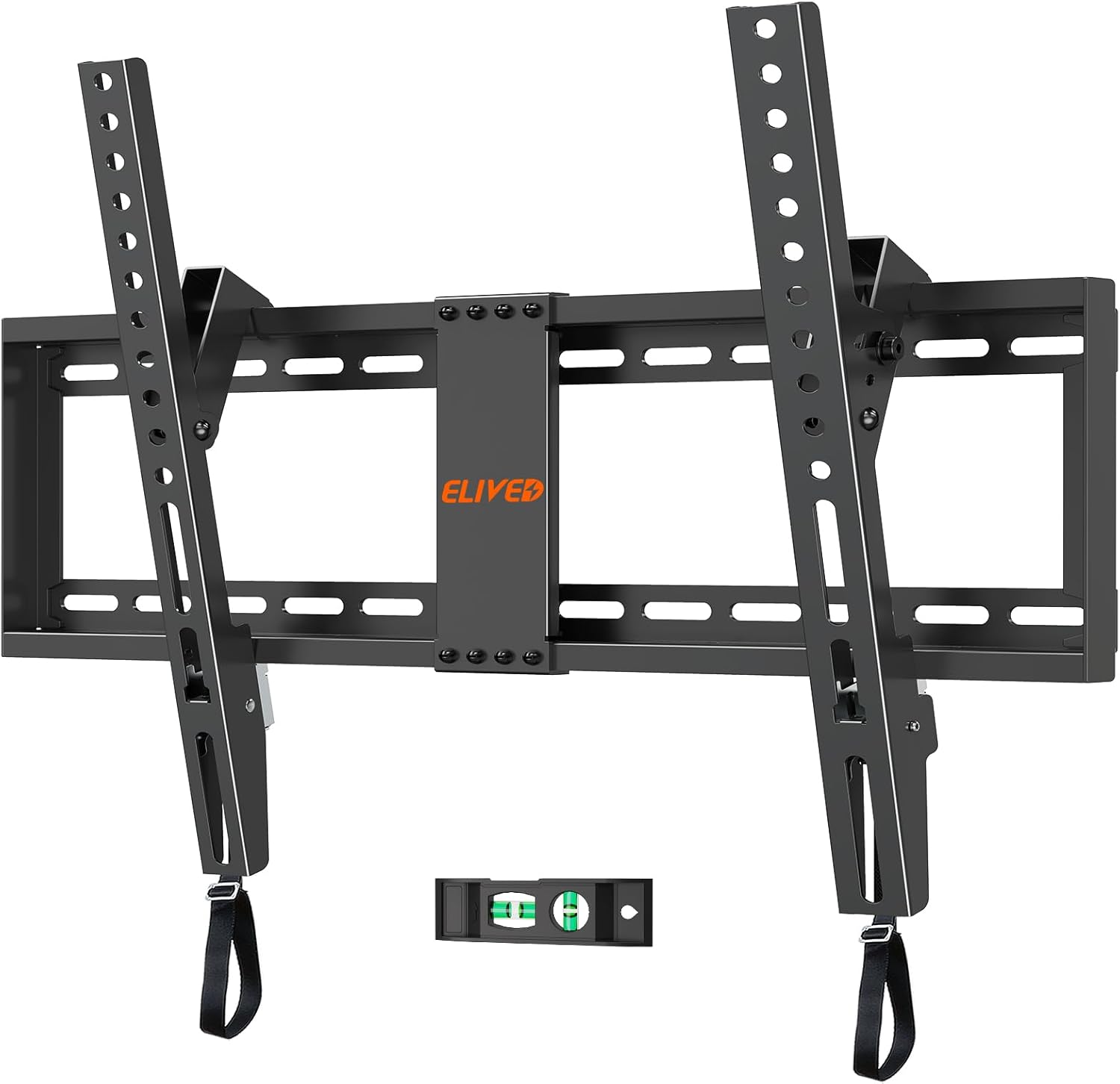 ELIVED TV Mount for Most 37-75 Inch TV, Universal Tilt TV Wall Mount Fit 16″, 18″, 24″ Stud with Loading Capacity 132lbs, Max Vesa 600 x 400mm, Low Profile Flat Wall Mount Bracket