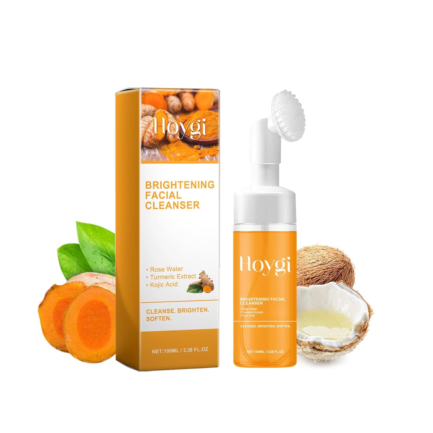 Glo Mi Turmeric Facial Cleanser, Glo Mi Turmeric Facial Wash, turmeric face wash,Turmeric Facial Cleanser, Glo Mi Turmeric Foaming Cleanser for All Skin (1pcs/100ML) ﻿