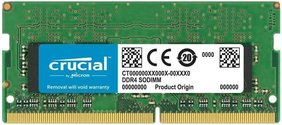 Crucial 16GB Single DDR4 2400 MT/s (PC4-19200) DR x8 SODIMM 260-Pin Memory – CT16G4SFD824A