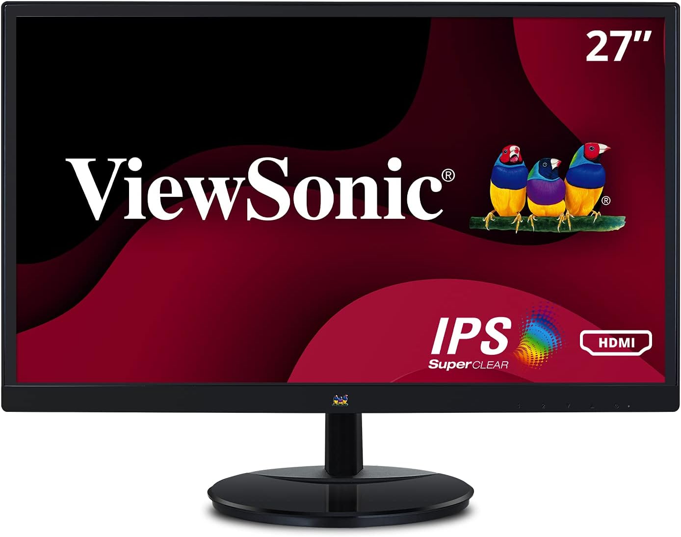 ViewSonic VA2759-SMH 27in IPS 1080p HDMI Frameless LED Monitor (Renewed)